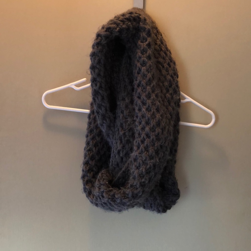 Woven Grey Infinity Scarf