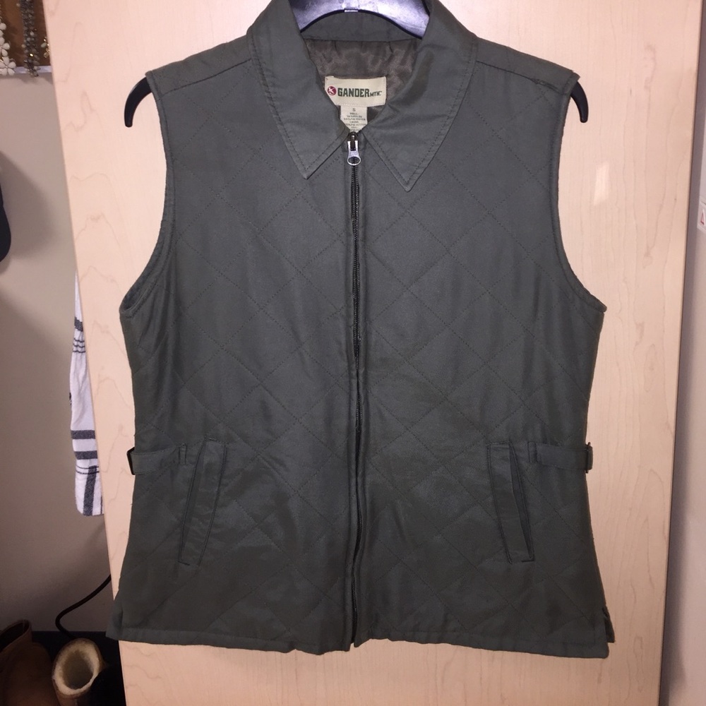 Green quilted vest!