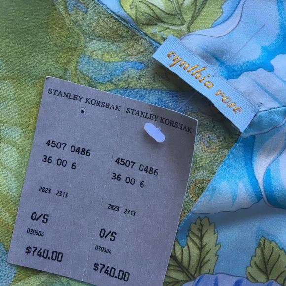 NWT Cynthia Rose Silk scarf.  $740 retail value - Picture 3 of 7