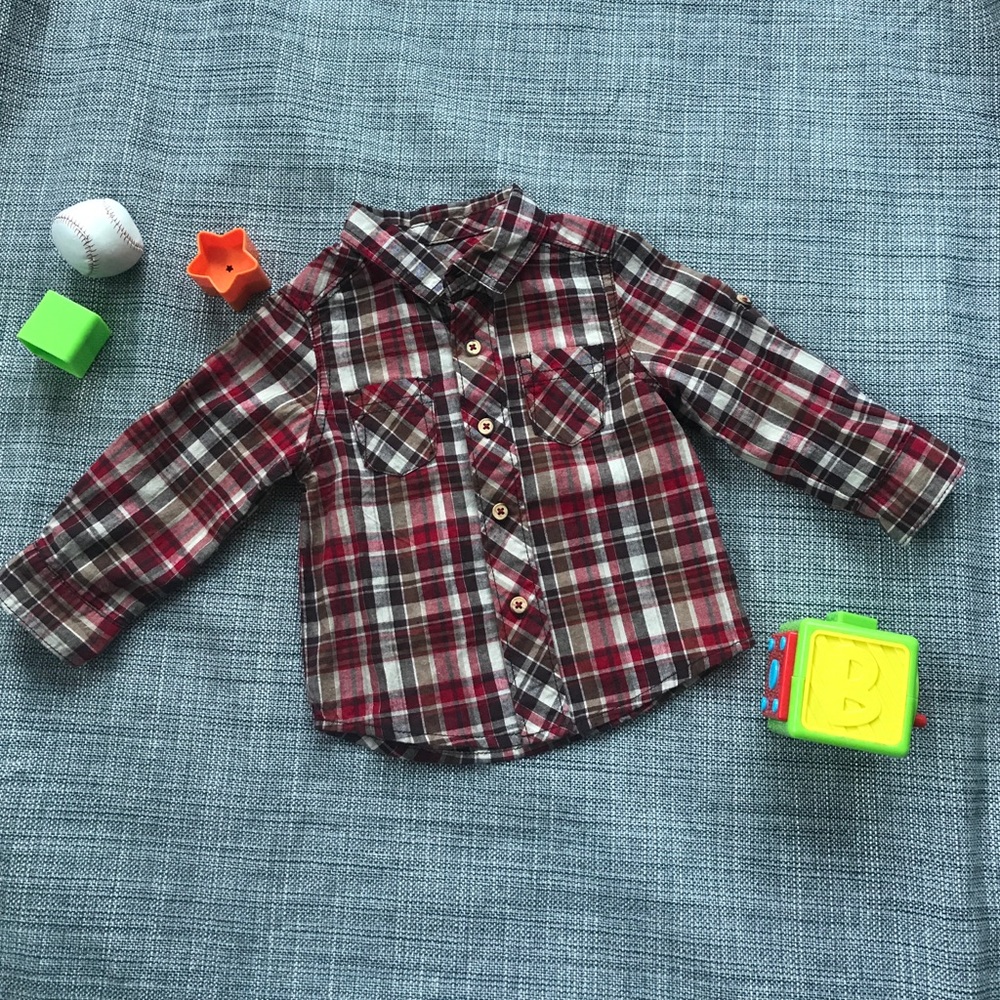 Oshkosh Baby Boy Button Down Collar Shirt