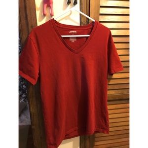 Express Stretch Deep V-Neck T-shirt