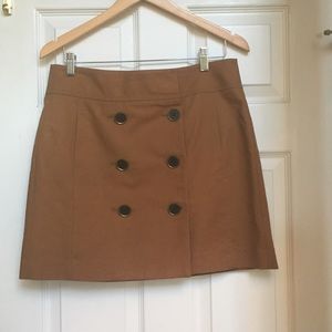 ann taylor loft brown skirt