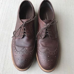 Rockport by Adidas brown wing tip lace up shoes