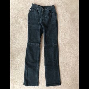 black suede skinny pants women’s size 26 Skotts