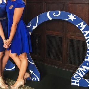 Royal blue top shop dress