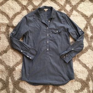 J. Crew chambray tunic button down