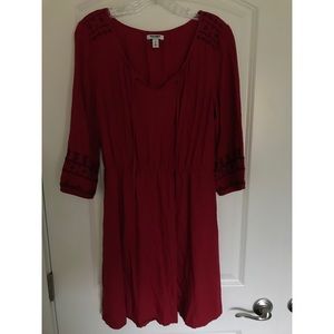 Old Navy: Red Mid-length Dress!