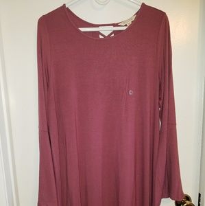Womens long sleeve knit dress