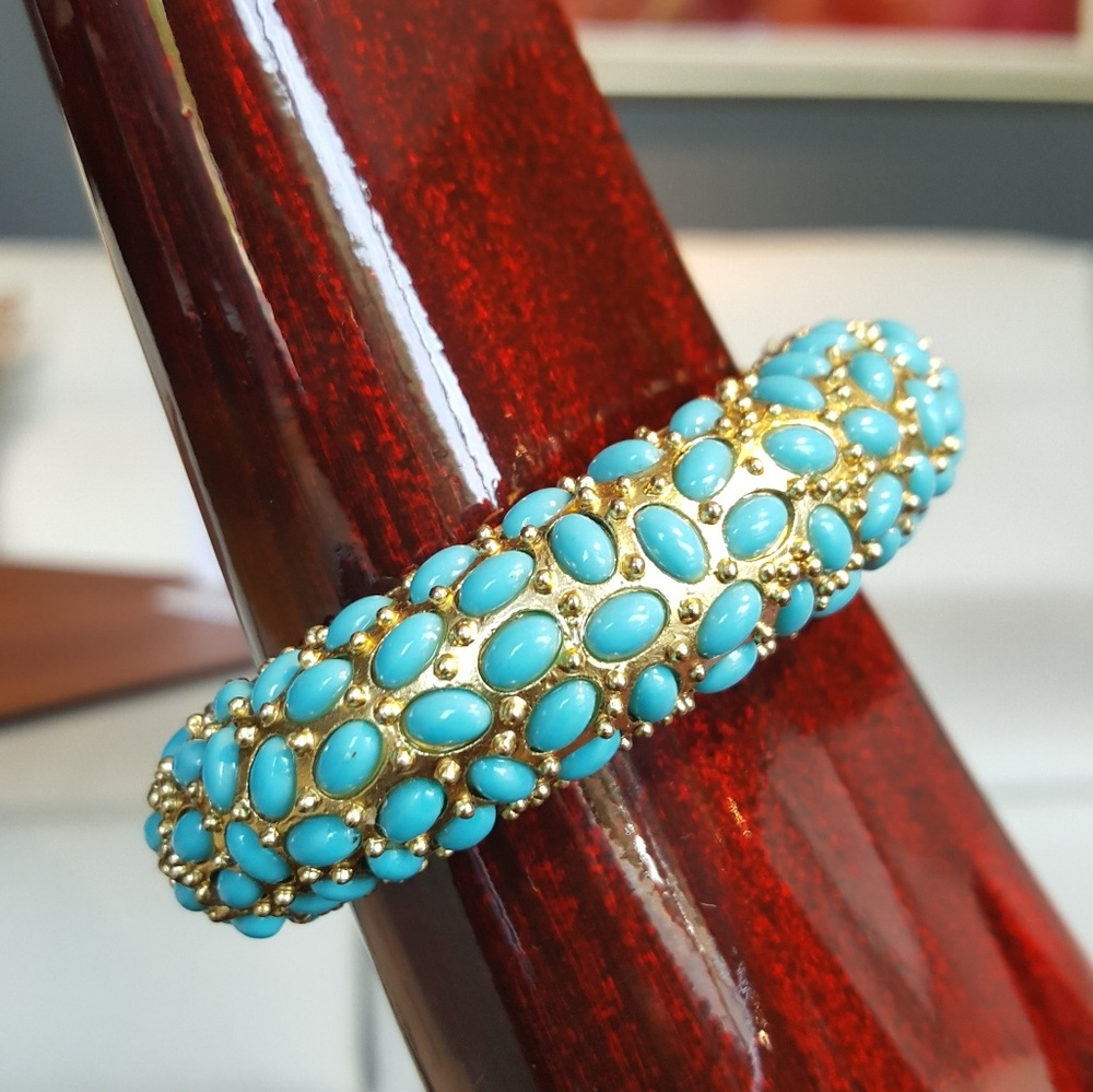 J. Crew Mint Bangle Bracelet