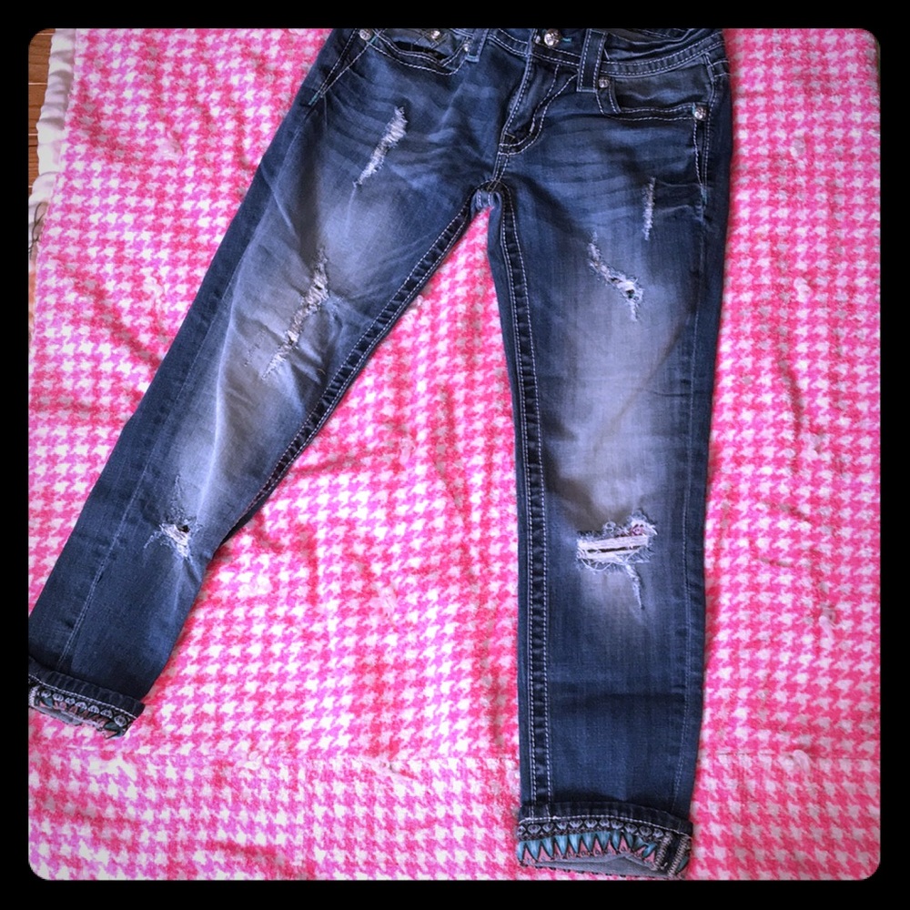Miss Me cropped jeans