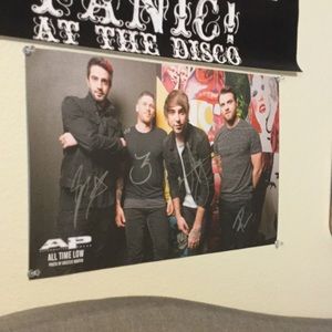 HAND SIGNED All Time Low poster SALE