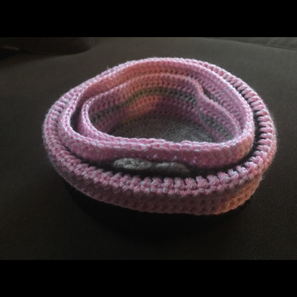 Handmade crochet makeup/toiletry baskets, set of 3