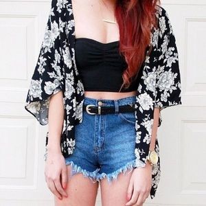 Brandy Melville Floral Kimono