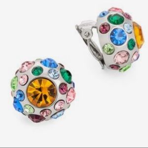 Jewelmint MONET BOUQUET Clip On Earrings Crystal