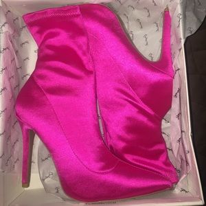 Pink booties