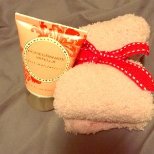 Fluffy Socks and Foot Lotion Duo
