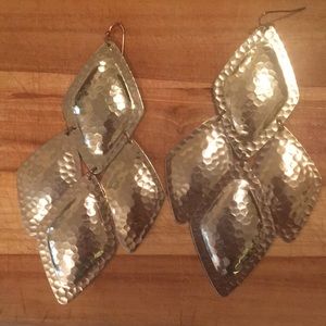 Large Gold Statement Earrings