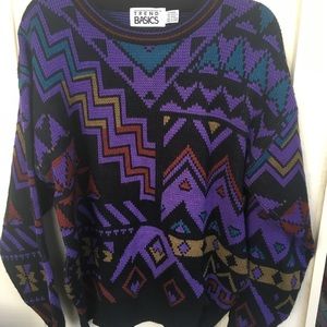 80s 90s vintage crazy sweater