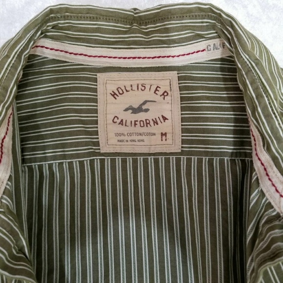 Hollister Mens Striped Longsleeve ButtonDown Shirt - Picture 5 of 5