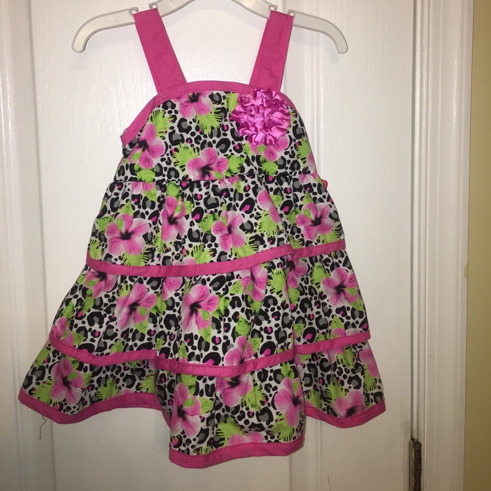 Real Love girl’s toddler 3 tiers floral dress