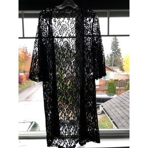 Mauve: Black Cardigan!