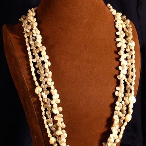 3 Beautiful seashell strand necklaces
