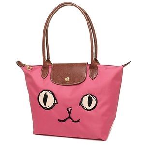 Longchamp Le Pliage Limited MIAOU Tote Pink