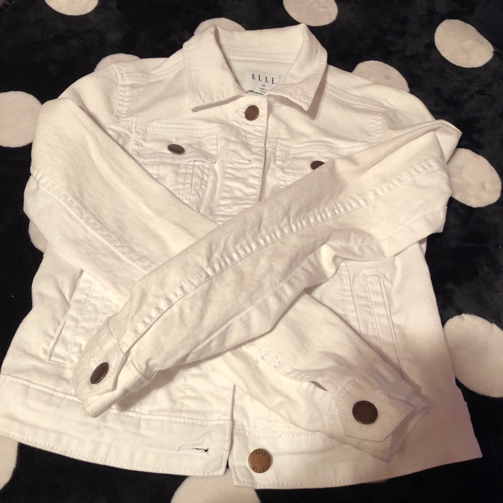 White denim jacket