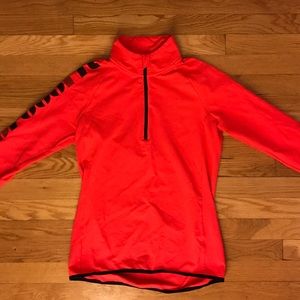 pink Reebok cross fit quarter zip up