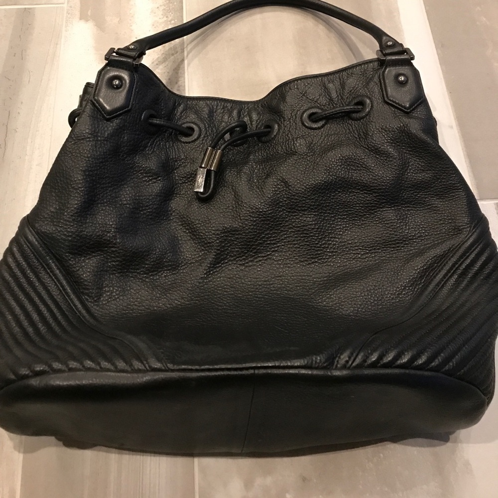 Authentic Black Leather Kenneth Cole Handbag