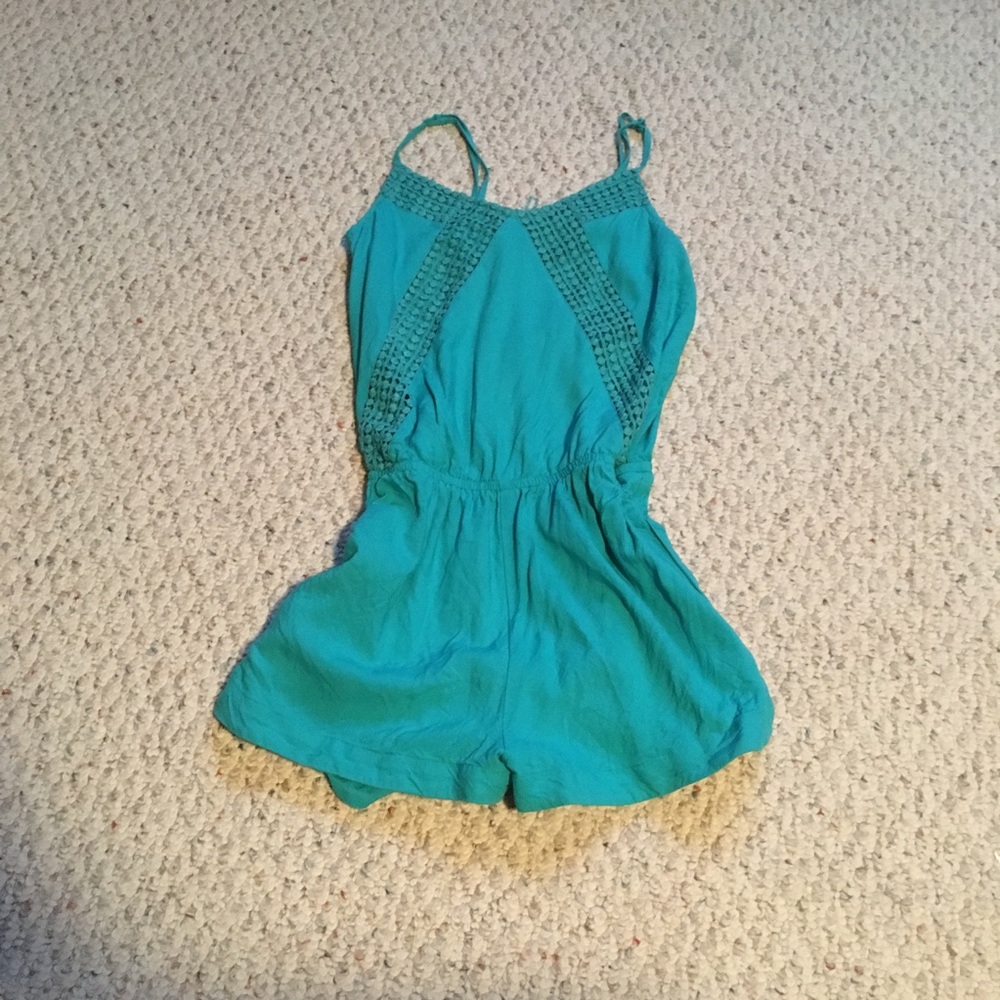 turquoise romper