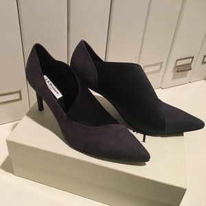 New in box L.K. Bennett suede booties