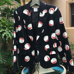 NWOT ladies red chili peppers 🌶 2 Button Jacket.