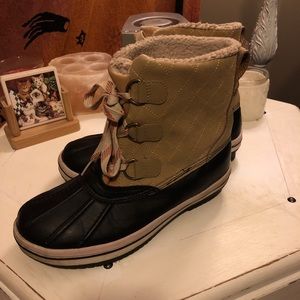 Real Leather Tan Fox Lining Boots!