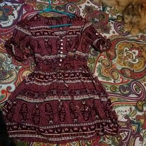 Boho inspired mini dress