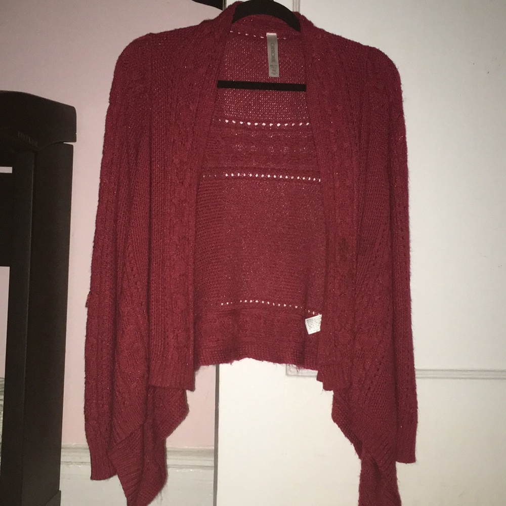 RED CARDIGAN