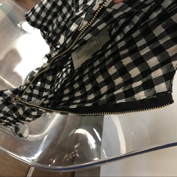 McGuire One Shoulder checkered blouse - Picture 2 of 8