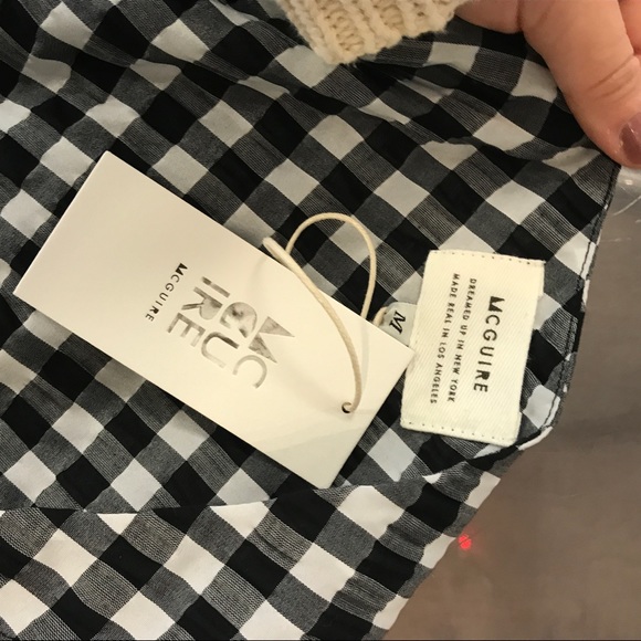 McGuire One Shoulder checkered blouse - Picture 3 of 8