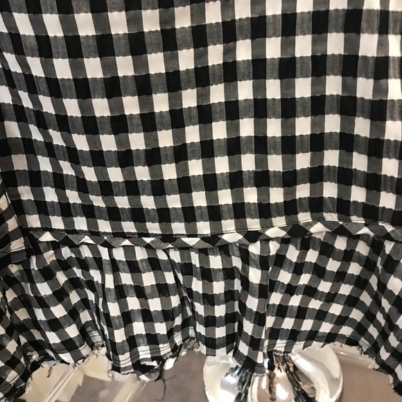 McGuire One Shoulder checkered blouse - Picture 4 of 8