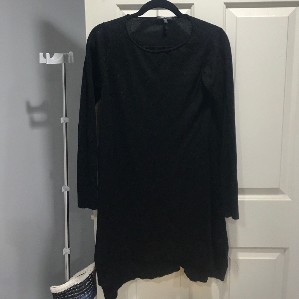 Black sweater dress