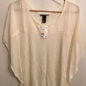 Creme H&M brand new blouse w tags