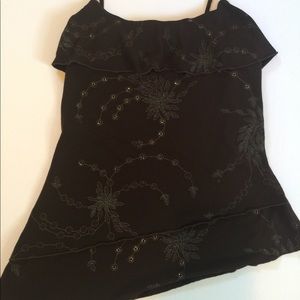 Iz Byer Brown Dress Top