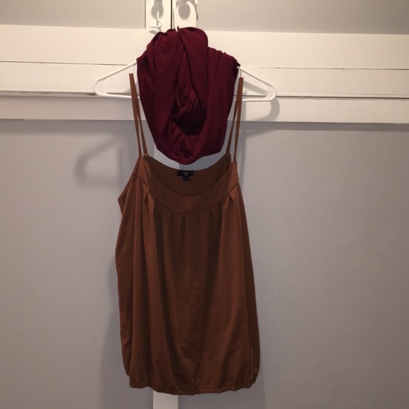 💋Sale Brown Simple Tank Top from Stash CCO - Picture 2 of 3