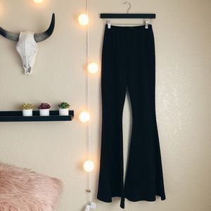 HIGH WAISTED BLACK BELL BOTTOMS
