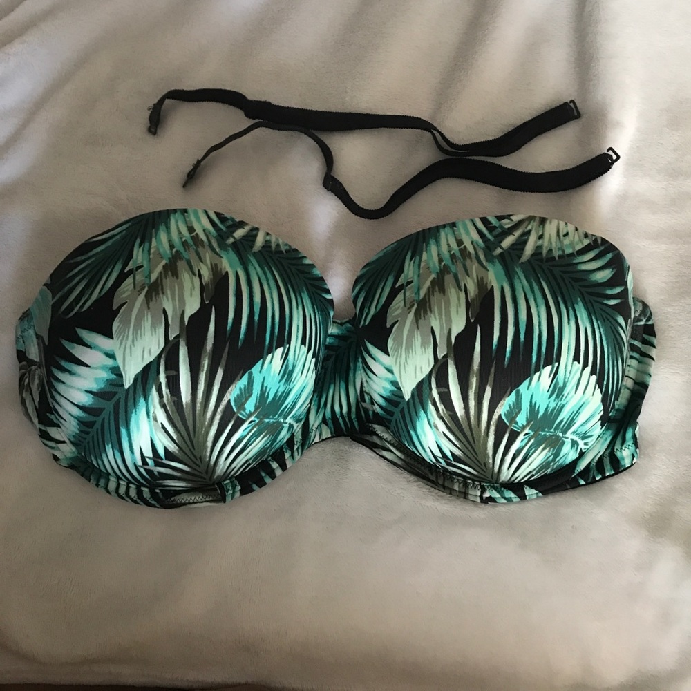 Palm Print PINK push-up bra