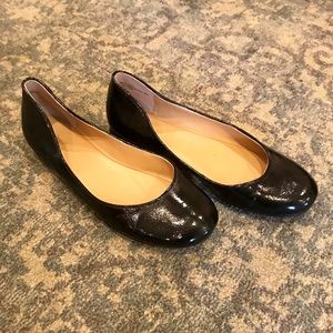 Nine West Facinate black patent flat