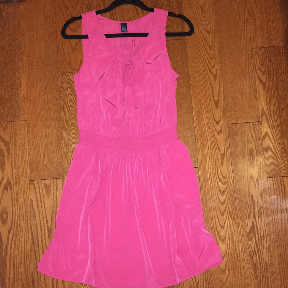 FUSHIA PINK KNEE LENGTH SHIFT DRESS FROM GAP