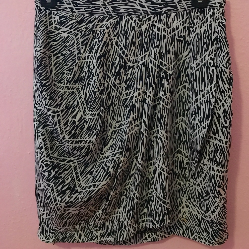 Yumi Kim High Waisted Silk Wrap Skirt
