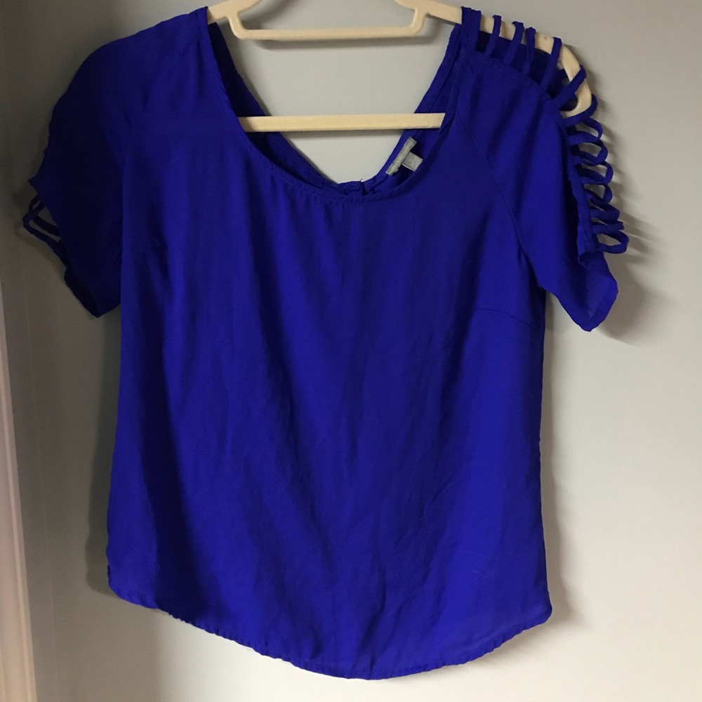 Royal blue top