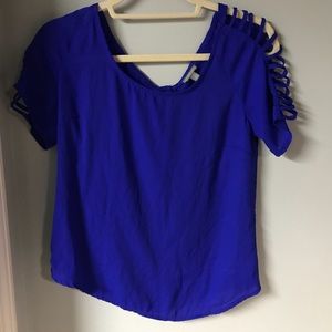 Royal blue top